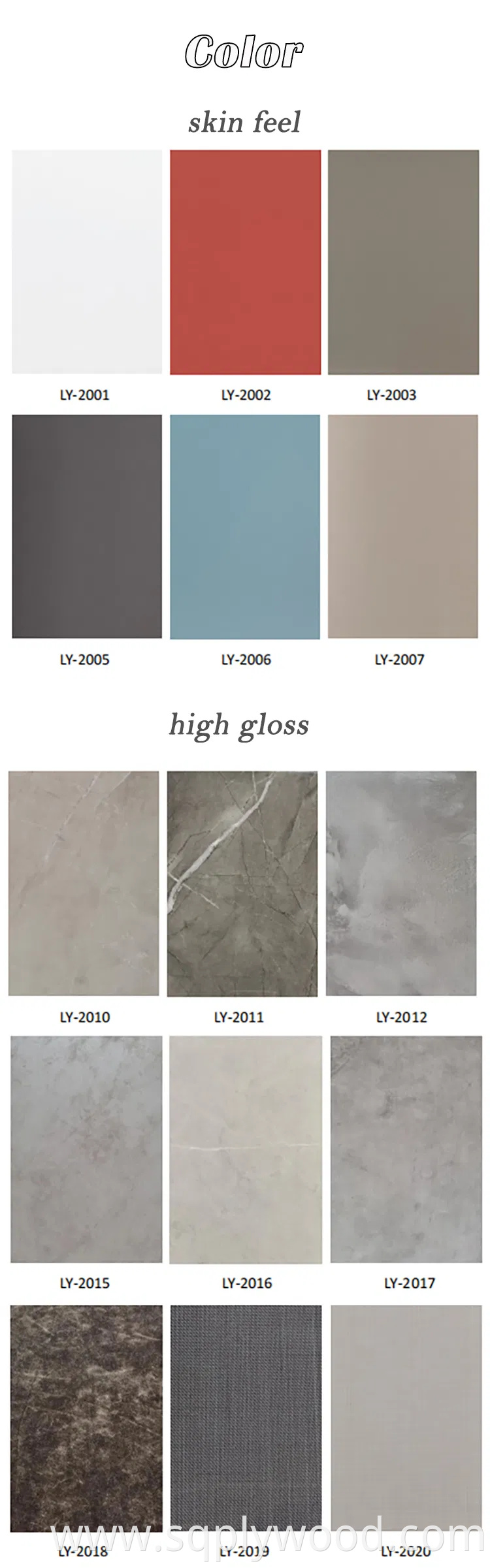 18mm High Gloss Warm White UV Melamine MDF Board for Furniture